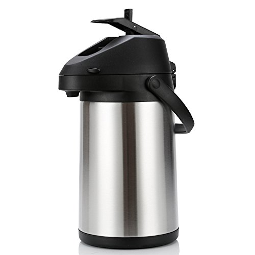 VSousT 5L Pneumatic Thermos Household Warm Pot Large Capacity Stainless Steel Push-type Kettle Outdoor Sports Camping Travel Picnic Pot Water Cup (Capacity : 5L)