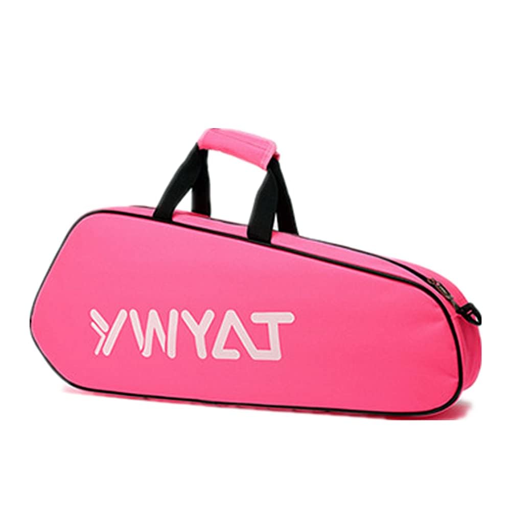 3 Borsa Racchetta Da Tennis con Tracolla Regolabile E Rimovibile, Borsa Racchetta Impermeabile, Leggera E Spaziosa per Tennis E Badminton