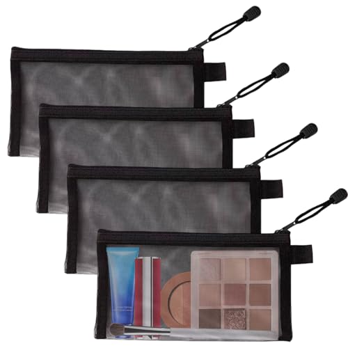 4 Piezas Bolsa de Maquillaje Pequeña, Bolsas con...