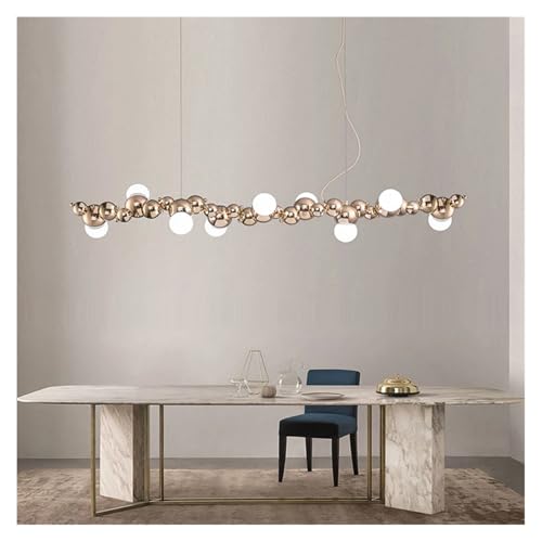 Plafond luminaire suspendu salon avec lampe LED à intensité variable - 3