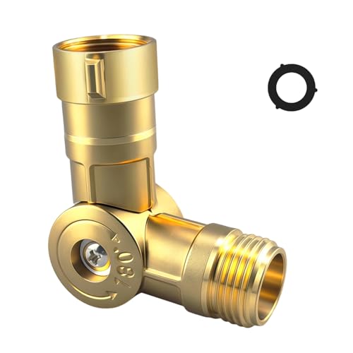 Brass Garden Hose Swivel Connector (180° & 360°)