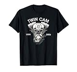 Twin Cam Twincam V-Twin Motocicletas Biker Camiseta