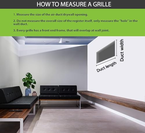 Image of Aluminium Powder Coated Grill, Grill for ac, hvac, ventilation grill, home grill, ac grill,Return Air Grill for Wall, Sidewall and Ceiling (WHITE, 12 inch*6 inch)