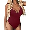 XXTAXN-Womens-Sexy-Sleeveless-V-Neck-Racerback-Ribbrd-Tops-Leotard-Bodysuit XXTAXN Women's Sexy Basic Sleeveless Round Neck Bodycon One Piece Bodysuit