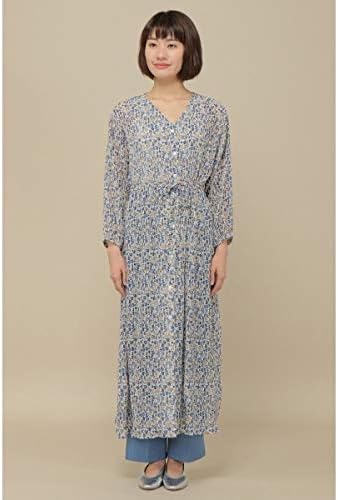 Amazon Co Jp イッカ レディース Ikka 花柄プリーツワンピース ネイビー M 9ゴウ 服 ファッション小物