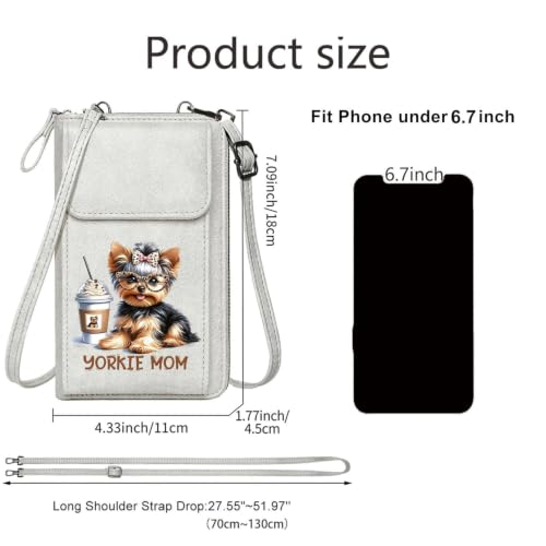 Image of KUKOO Small Crossbody Bags for Women PU Leather Cell Phone Purse Wallet with Credit Card Slots
