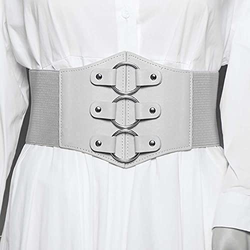 Women's Classic Elastic Ultra-Wide Corset Waist Belt Stretch Back-Snap Comfort for Dress2