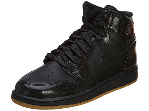 Jordan Nike Kids Air 1 Retro High OG Bg Black/Black Gum Light Brown Basketball Shoe 7 Kids US