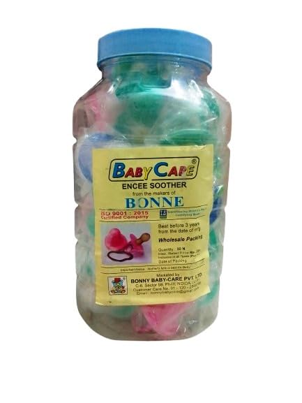 KUMAR'S W B Baby Bonny Encee Soother Nipples -30 Pieces (Madhu Chusni with Honey) BONNE Honey Nipples-picture-32