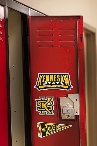 Image of Kennesaw State University 8ct Vinyl Large Deluxe Stickers Variety Pack - Laptop, Water Bottle, Scrapbooking, Tablet, Skateboard, Indoor /Outdoor - Set of 8