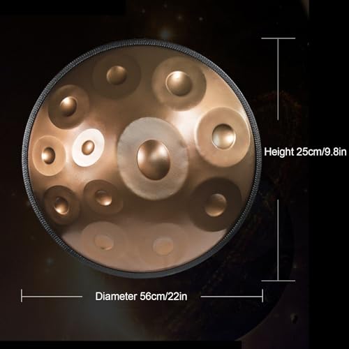Advanced Handpan Drum Instrument para adultos 22" D Minor miniatura 2