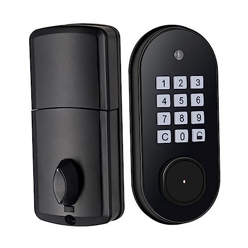 Serrure de porte électronique sans clé Hemobllo avec code d'entrée sécurisé pour maison