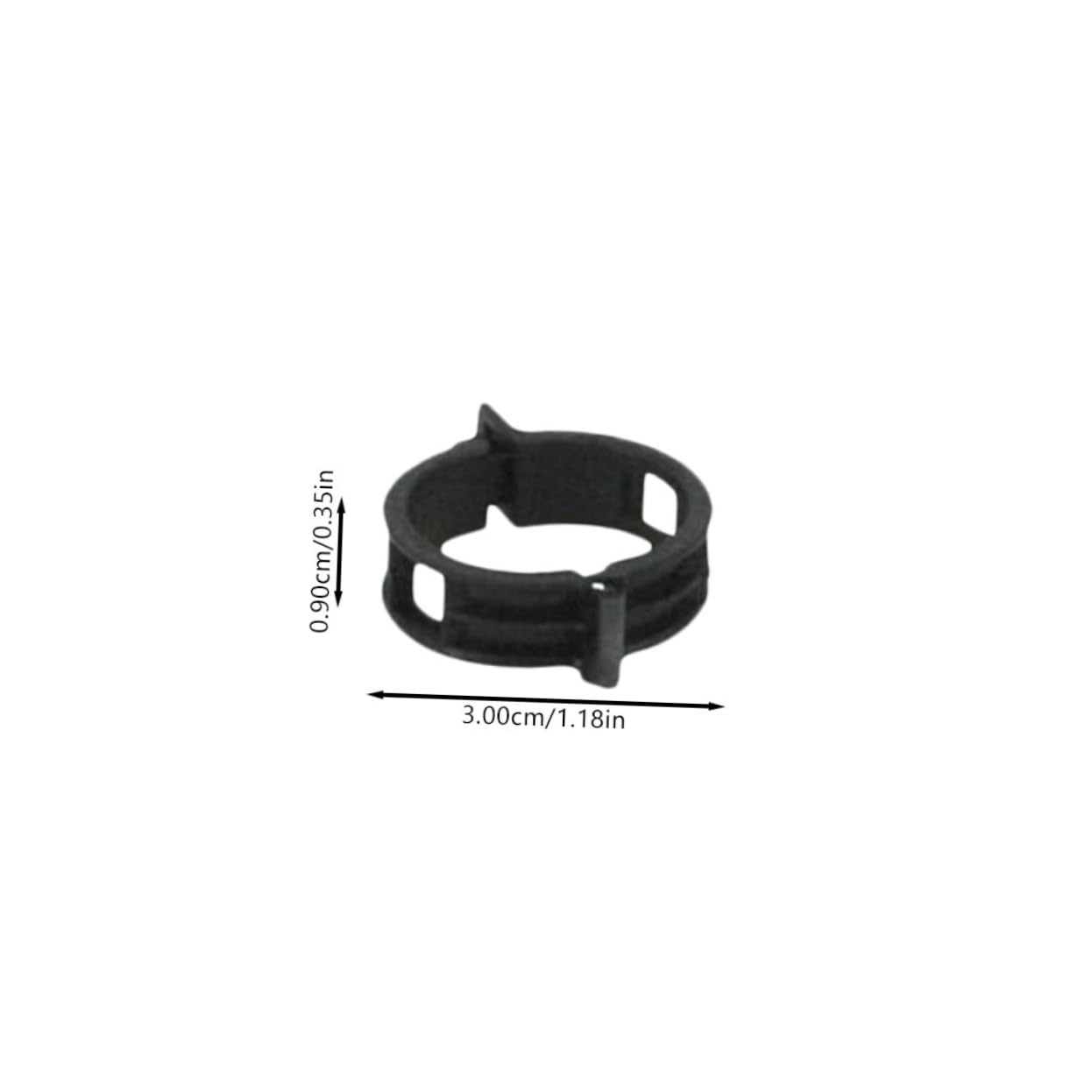 ibasenice 5 Sätze Pflanzenclips Gitter Tomatenpflanzeunterstützung Pflanzenstützclips Pflanzenbefestigungsklammer Blumenrankenclips Pflanzenkletterklemme Stielclip Black Pp 100 Stück * 5