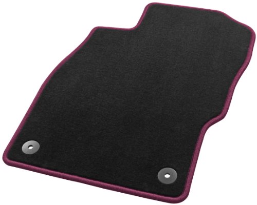 Tapis de véhicule Sky Line noir magenta 5 pièces pour sol de voiture
