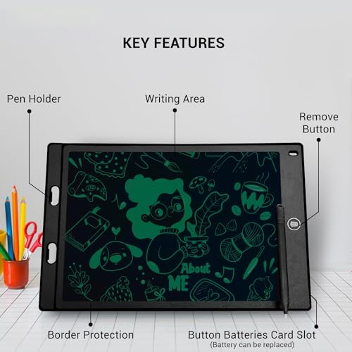 Image of Magic Slate Tab 12 inch LCD Writing Tablet with Stylus Pen for Drawing Handwriting Playing by Kids Girls Boys & Adults Re-Writable Pad Best Birthday Gifts