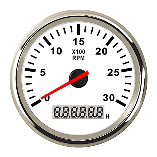 PXQPYMATX 85mm Drehzahlmesser mit Stundenzähler