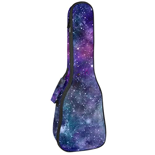 Sac à dos ukulélé rembourré de qualité supérieure motif galaxie