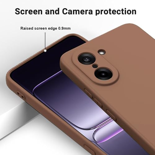 Image of FIRST MART Matte Silicone Back Cover for OnePlus Nord CE 5 - Brown