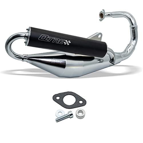 D'échappement q-tre – tre Chrome pour avec ABE, Peugeot Buxy, Elyseo, Elystar, Looxor, Speedake, New Viva vity, Vivacity, Speedfight 1, 2, Squab, Splinter, TKR, Trekker, Zenith 50