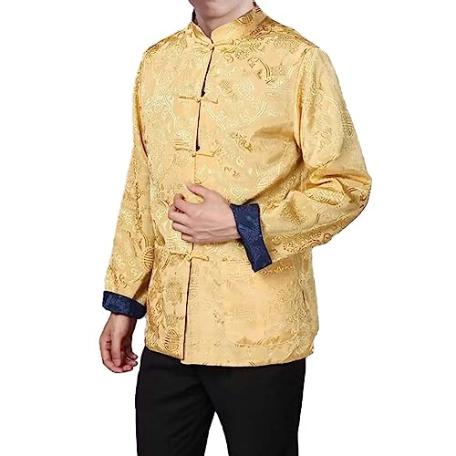 Veste de costume Tang homme ample pour masquer les imperfections avec élégance