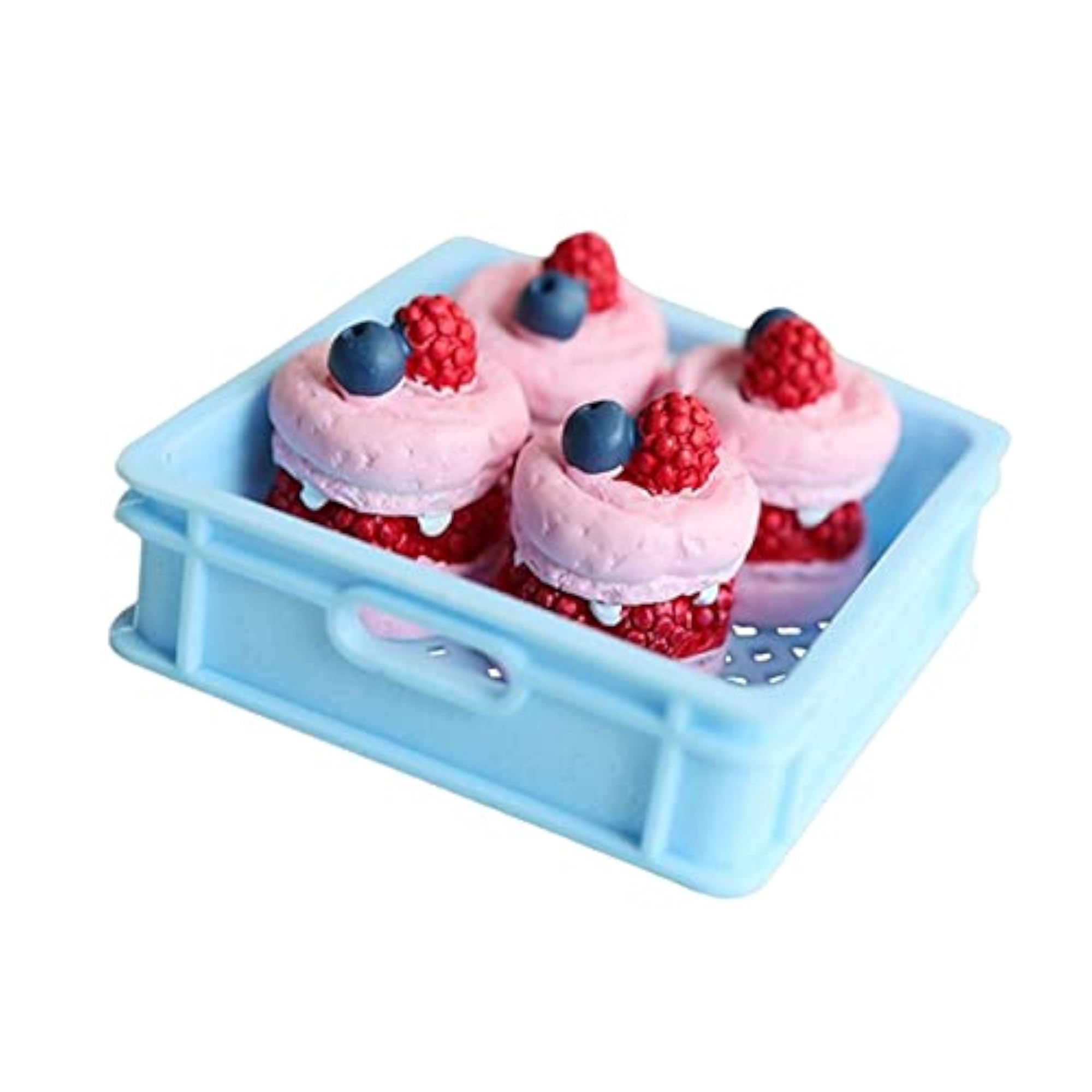 Miniature Fruit Basket Model Resin Simulated