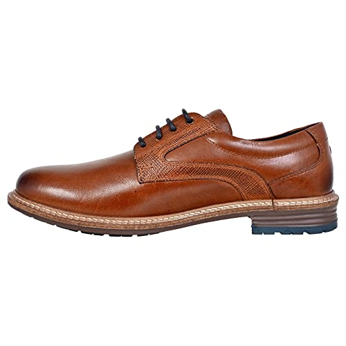 Image of Hx London Men's Leather Lace-Up Derby Uniform Dress Shoes