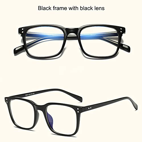 Occffy Blue Light Filter Computer Glasses for UV Blocking Anti Eyestrain Gaming Glasses Anti-Glare Blocker Eyewear Protection for Men Women 5025 (Black)