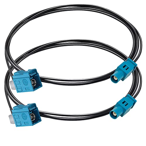 Câble Fakra Z mâle vers femelle de 2 mètres pigtail RG174 RF coax voiture