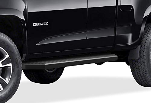 APS 6-inch (Black Powder Coated Flat Style) Running Boards Nerf Bars Side Steps Compatible with Chevy Colorado GMC Canyon 2015-2025 Extended Cab