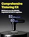 HOTO Mini Electric Screwdriver 25 Magnetic S2 Bits, 170RPM Precision Screwdriver Set USB-C, 2 Torque Settings, LED Light, Small Repair Tools for Eyeglasses, Electronics