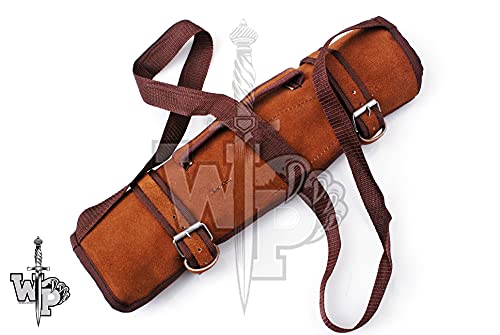 World Points 1027 Rose Wood Damascus Kitchen Knife Set Professional 6 Piece, Handmade Damascus Steel Chef Knife Set With Chopper/Cleaver And 6 Pocket Original Leather Roll Bag, Wp-1027 #TOP4