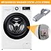 Mxxipp MFG63099101 Washing Machine Door Lock Strike, Washing Machine Door Lock Parts, Door Latch Hook Locker Replacement for LG Kenmore Front Load Washer- Silver