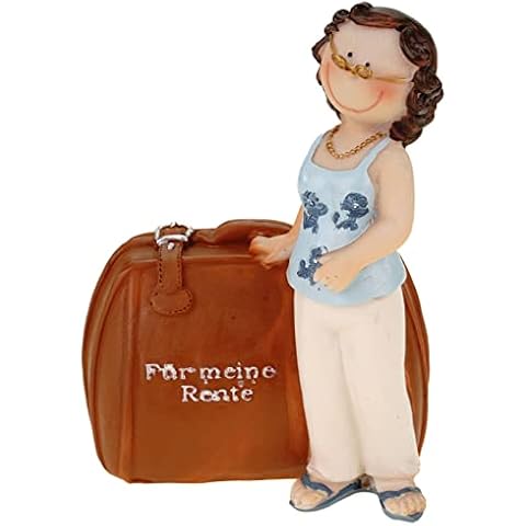 Pensioner Money Box with Case 14 cm Retirement Cash Piggy Bank for Retirement Cover