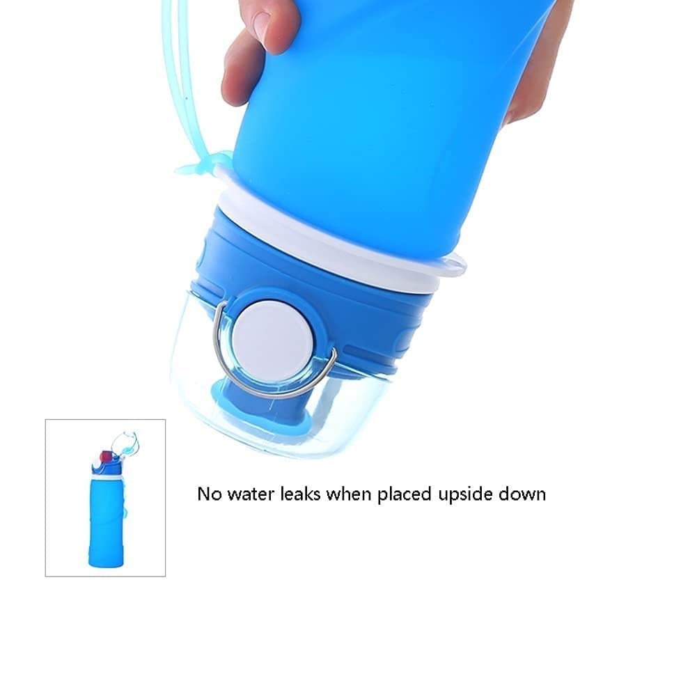 Bottiglia di Acqua Pieghevole Bottiglia di Sport Bottiglia in Silicone Bottiglie d'Acqua Pieghevole Portatile 750 ml / 24,8 oz for Viaggi Escursionismo Ciclismo Sport Bottiglia da Campeggio