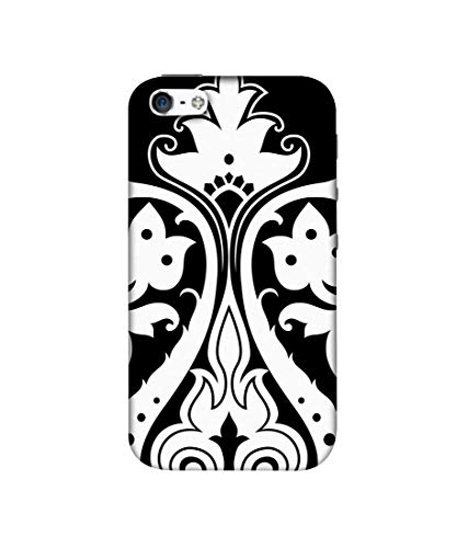 Image of Amazon Brand - Solimo Designer S Shape Rangoli 3D Printed Hard Back Case Mobile Cover for Apple iPhone 5 / 5S