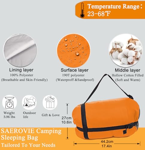 Saerovie HQB-23022 20 Degree Mummy Camping Sleeping Bag thumb #1