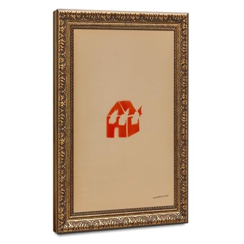 Toile Burning House David Wojnarowicz pour habiller un mur de bureau vide