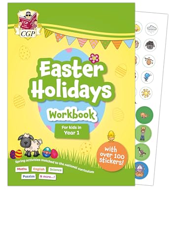 New CGP Easter Holidays Activity Workbook - for kids in Year 1 (ages 5-6) (CGP Holiday Workbooks)
