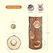 Niteangel Natural Wooden Hamster Mouse Tunnel Tube Toy Forest Hollow Tree Trunk