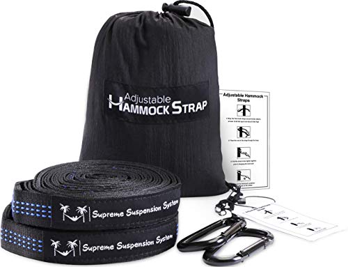 Utopia Home Supreme & Durable Adjustable Hammock Straps - Extra Strong & Lightweight - No Stretch Polyester - Strong Suspension System - Tree Friendly - Easy Setup (Renewed)