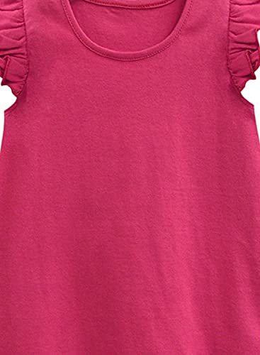 Image of A.T.U.N. (All Things UBER Nice) Girl's Polyester Regular Fit Solid Round Neck Knee Length Regular Top