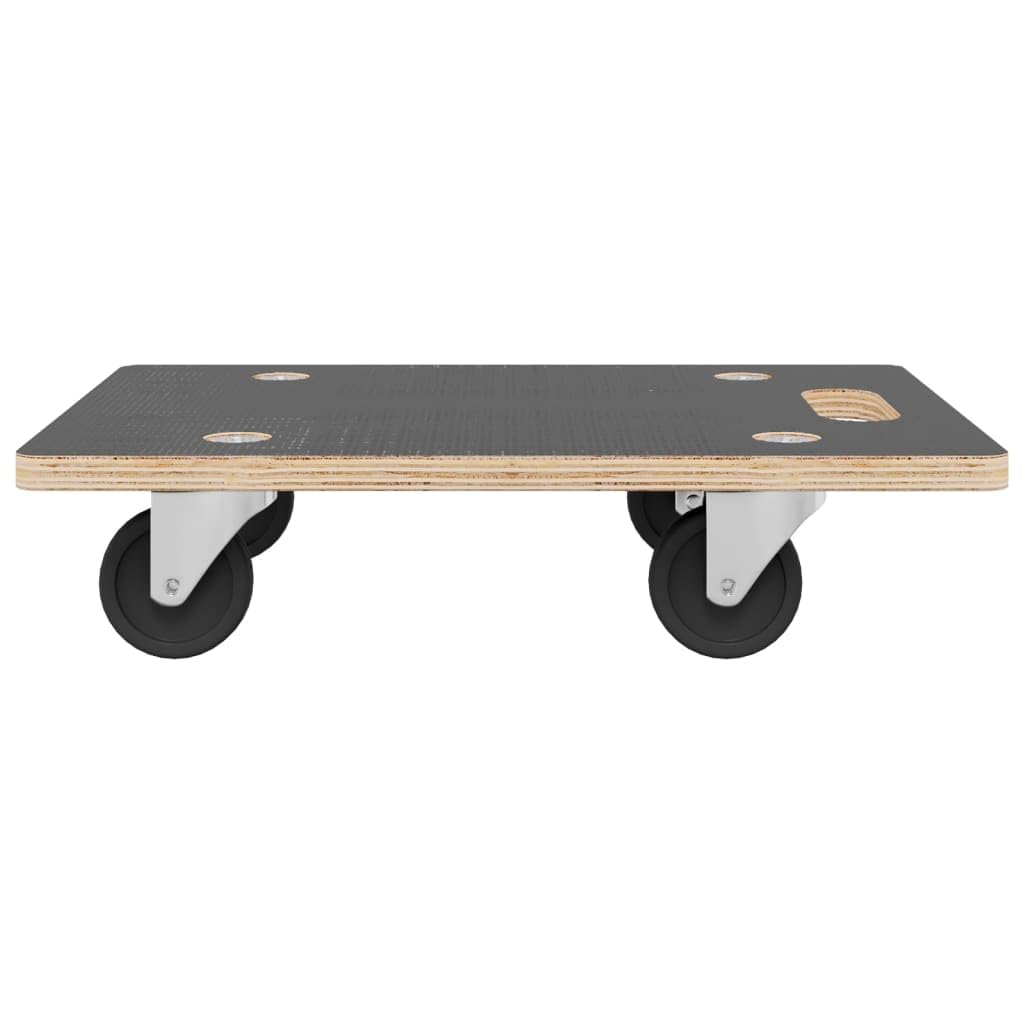 Transportroller 2 Stk Rechteckig 60x40x11,5 cm aus Sperrholz mit Anti-Rutsch-Oberfläche 250 kg Traglast Möbelroller für Werkstatt, Lagerung, Spedition und Transport