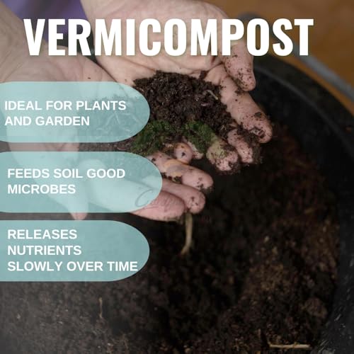 Image of Vermicompost (5 KG) - Kechuwa Khaad, Cow Dung Based & Nutri Rich, 100% Organic and Natural, Manure for Plants, Home Garden Plant, Terrace & Balcony Gardens - 5KG