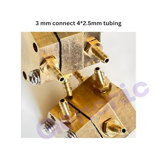 Image of Dental Hexagonal Water & Air Control Valve for Dental Chair - 5mm Nipple Dual Flow Dental Chair Valve | Water Air Retractive Hexagonal Valve | Dental Unit Replacement Spare Part (Pack of 1)
