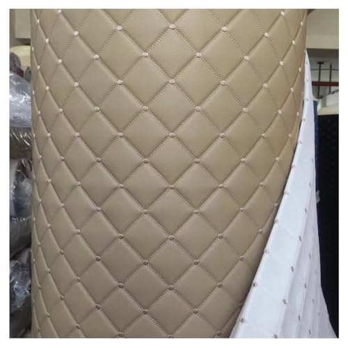 Tissu simili cuir au mètre synthétique kaki pour canapé meuble et veste PU