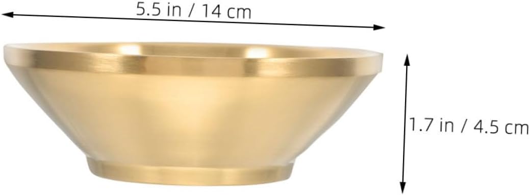 Stainless Steel Sauce Bowls and Condiment Serving Cups 14cm Thickened Mini Seasoning Dishes for Hot Pot and Barbecue Restaurants Commercial Use Gold