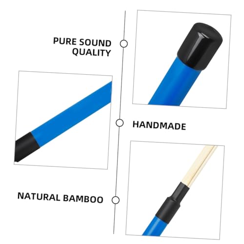 Par de baquetas para percusión en madera color azul miniatura 4