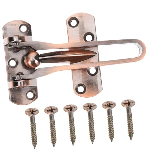 Frcolor ドアロックラッチ 強化スライドボルト セキュリティ用玄関内側ロック 耐荷重製 コンパクト設計 室内扉 キャビネット対応