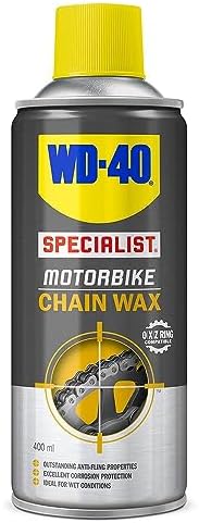WD-40 Specialist Motorbike Chain Wax 400ml - Perfect for wet conditions, long-lasting protection, total solution