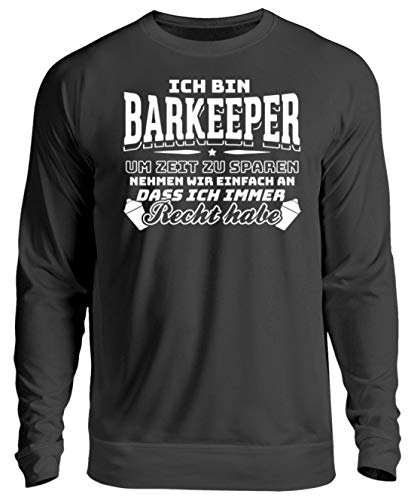 Chorchester Barkeeper Pull unisexe pour les fans d'alcool et de fête - Noir - Medium